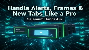 Day 10 - Handle Alerts, Frames & New Tabs Like a Pro | Selenium WebDriver Hands-On