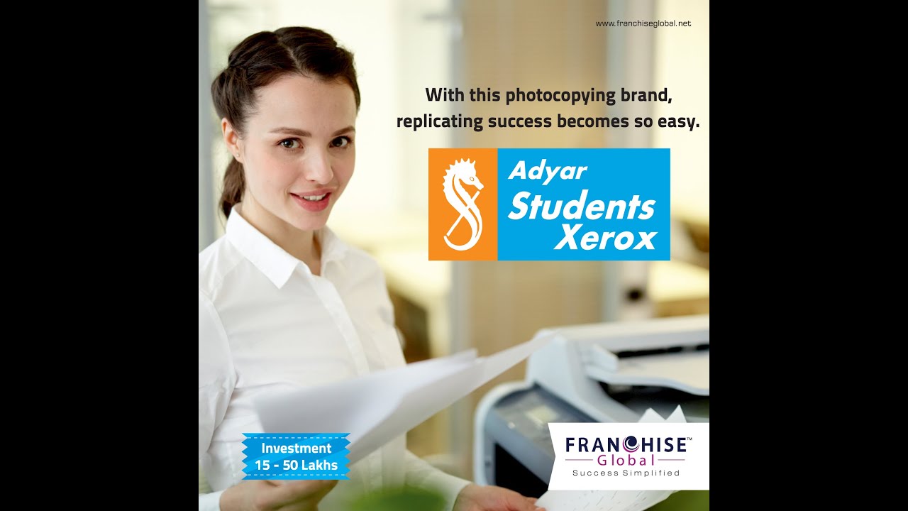Adyar Student Xerox Franchise Opportunity Document Printing Adyar Student Xerox Franchise Opportunity Document Printing