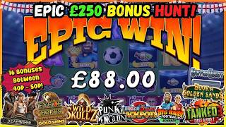 💥EPIC £250 BONUS HUNT! 🎰 Online Slots - UK Casino🎉 16 Bonuses Landed Between 40p-50p! 😲 BIG WIN! 🥳 screenshot 4