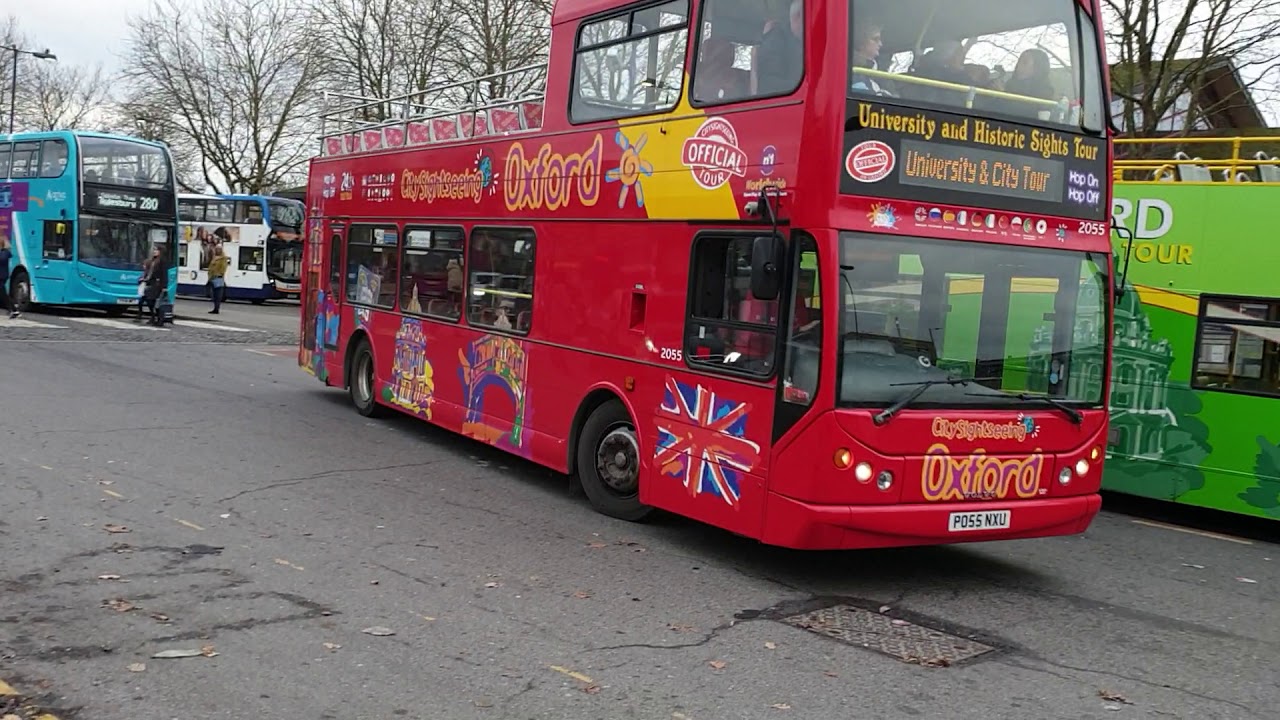 Buses at Oxford Rail Station on busy December Saturday. YouTube