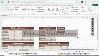 New Perspectives Excel 2019 | Module 12: SAM Project 1b Piedmont Riverfront Festival screenshot 4
