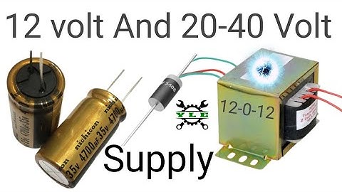 How To Make DC 12 volt Supply & Dc 20-40 volt power Supply 🔥💞🔌! #12-012 #transformer #experiment