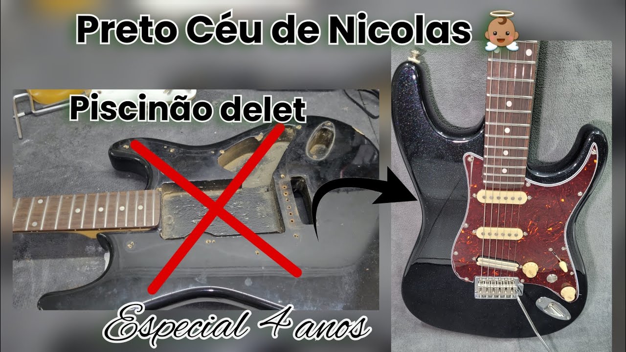 Guitarra Strato MG32 - Pintura Céu de Nicolas - Especial 4 anos -