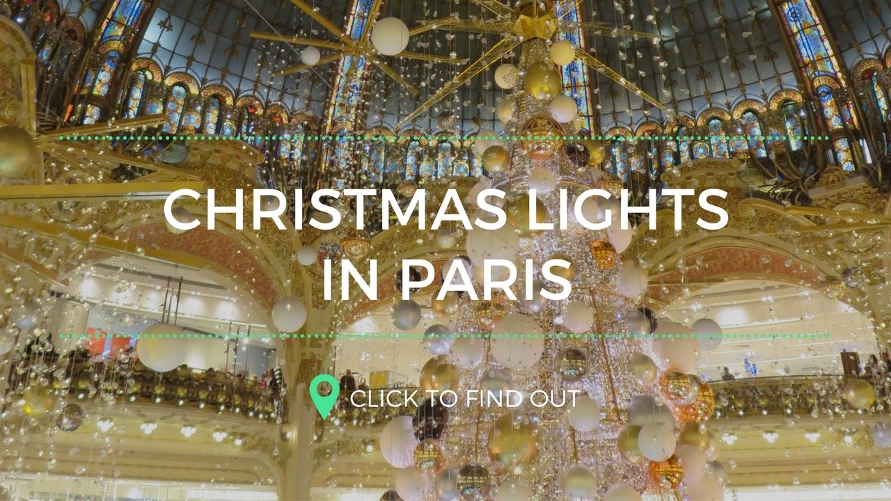 Christmas Lights in Paris Kerstsfeer in Parijs YouTube