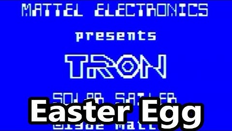 Tron Solar Sailer Intellivision Intellivoice Easter Egg