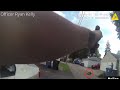 Police shooting of suspect armed with handgun (WARNING: GRAPHIC CONTENT)