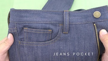How to sew Jeans Front Pockets | Tutorial for Beginners