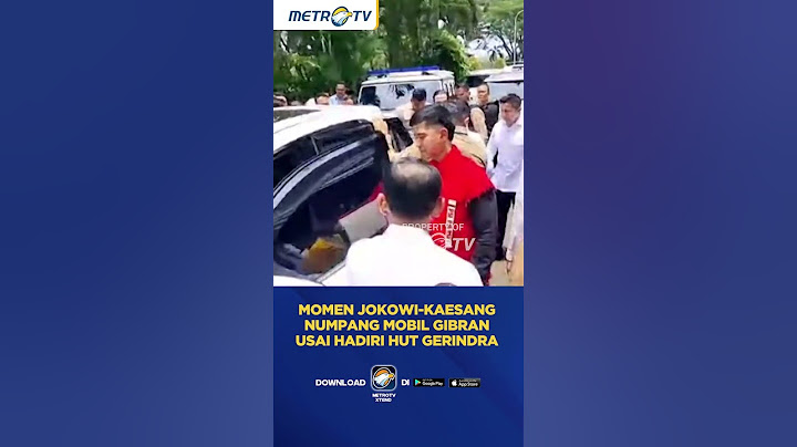 Momen Jokowi-Kaesang Numpang Mobil Gibran Usai Hadiri HUT Gerindra #shorts