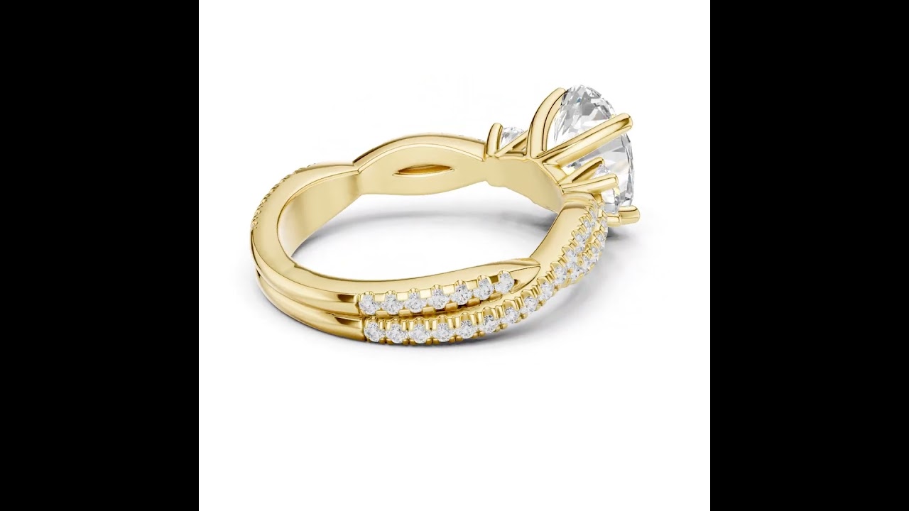 Trio Oval & Round Twisted Ring