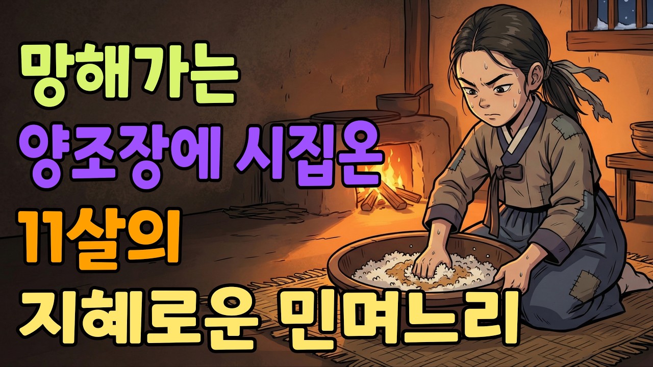 [조선야담소] 망해가는 양조장에 시집온 11살의 지혜로운 민며느리 야담ㅣ민담ㅣ설화ㅣ조선야담ㅣ옛날이야기ㅣ오디오북ㅣ수면ㅣ잠잘때ㅣ단주ㅣ효도 | 고부 | 시모 | 감주 | 식혜 | 모주