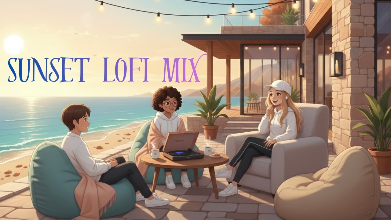 Sunset Lofi Mix 🌅 | Chill Beats with Soft Vocals