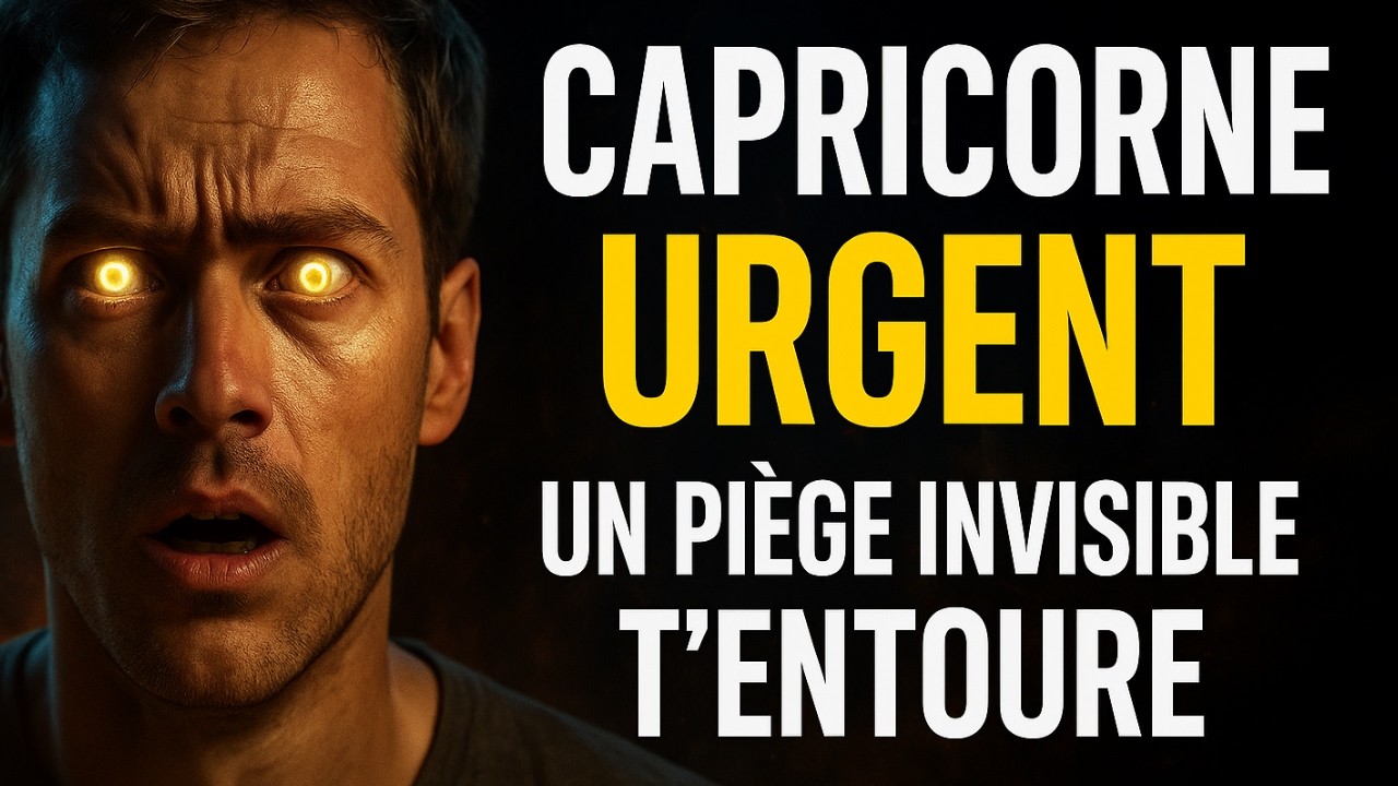 Capricorne Urgent Un Piège Invisible T’entoure Prépare Toi Spirituellement Avant Qu’il Ne Soit...