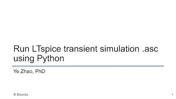 Use Python to run transient simulation in LTspice