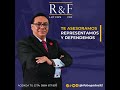 Con más de 30 años de experiencia, R&amp;F LAW FIRM, es &quot;Tu mano legal amiga...&quot; 🤝🏻🏛️ | Contáctanos.