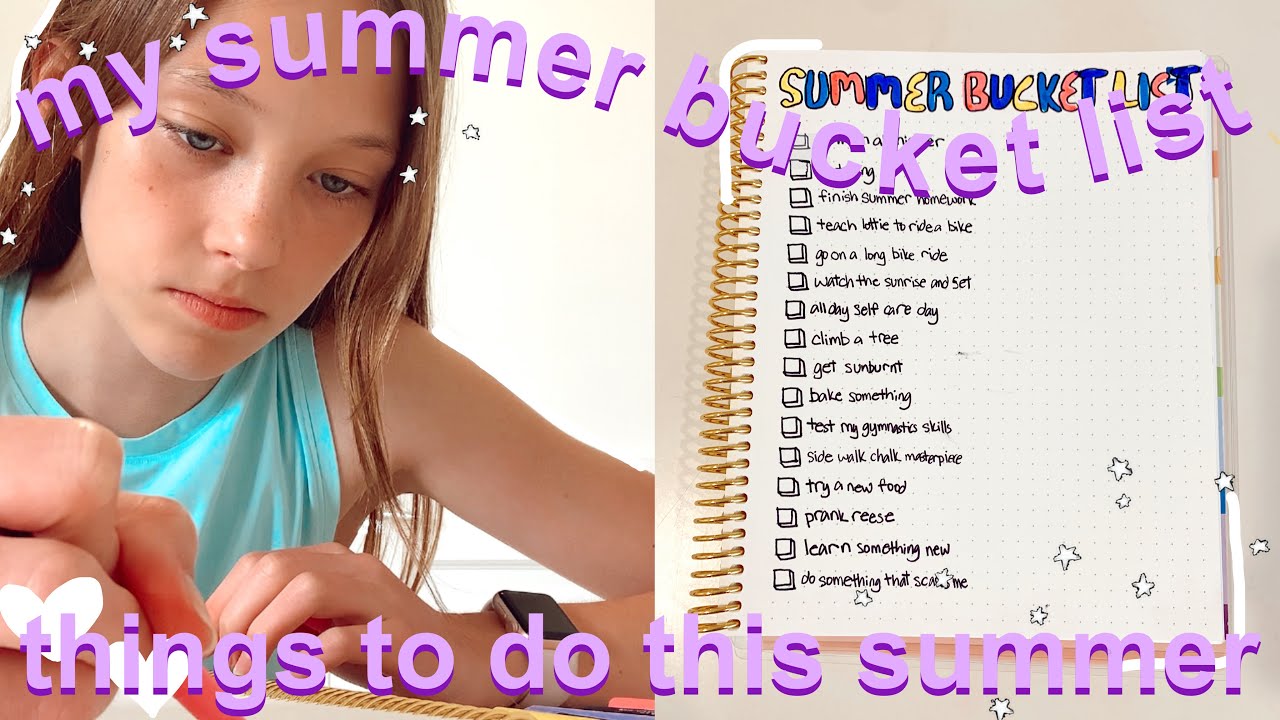 writing my SUMMER BUCKET LIST episode 1 | things to do this summer ...