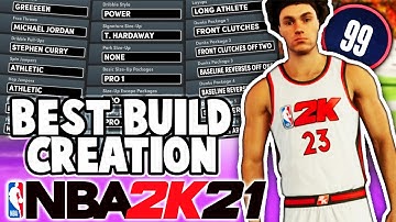 NBA 2K21 NEXT GEN - BEST 2 WAY SCORING MACHINE BUILD CREATION TUTORIAL BEST JUMPSHOT & DRIBBLE MOVES