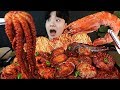 ASMR MUKBANG 대왕 가리비, 문어, 새우, 전복 등 다양한 해물을 넣은 해물찜 밥도둑 먹방 SEAFOOD STEAMED OCTORPUS EATING SHOW Hải sản