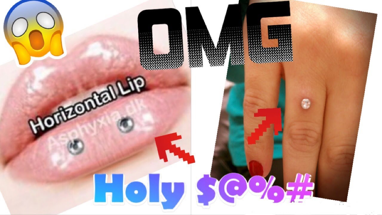 Double Ashley lip and Dermal finger piercing! (Not for the faint hearted) WARNING GRAPHIC SCENES*