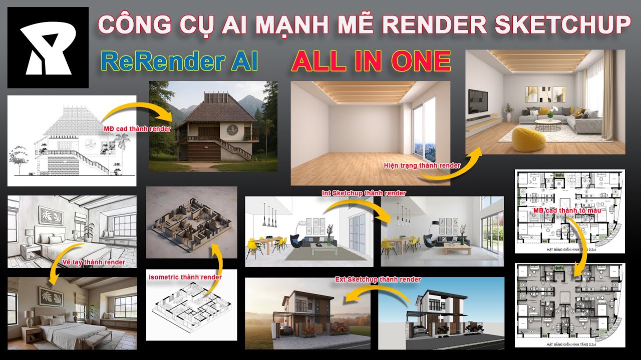 RERENDER AI - CÔNG CỤ RENDER ONLINE NHANH VÀ MIỄN PHÍ BẰNG AI
