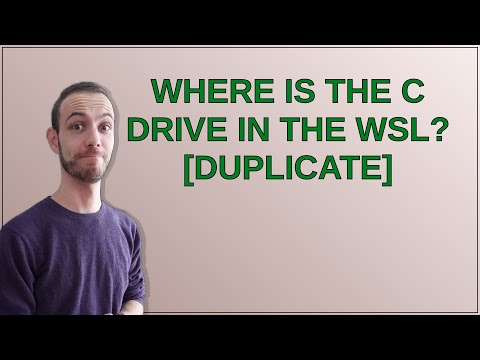 Where is the C drive in the WSL?
