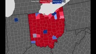 Future County Map Of Ohio | Prediction