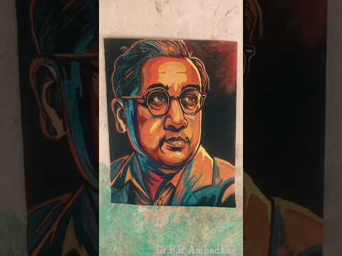 💙Dr.B.R Ambedkar🖤 drawing #Ambedkar #drawing #painting #colouring