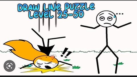 Draw Line Puzzle (WEEGOON) - Level 25 - 50  - Gameplay Walkthrough - Funny Stickman Puzzle Game