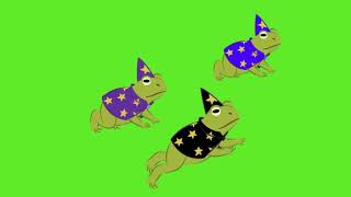 Anime Jumping 3 Wizard Frog Green Screen Green Screen Wizard Toad Animation