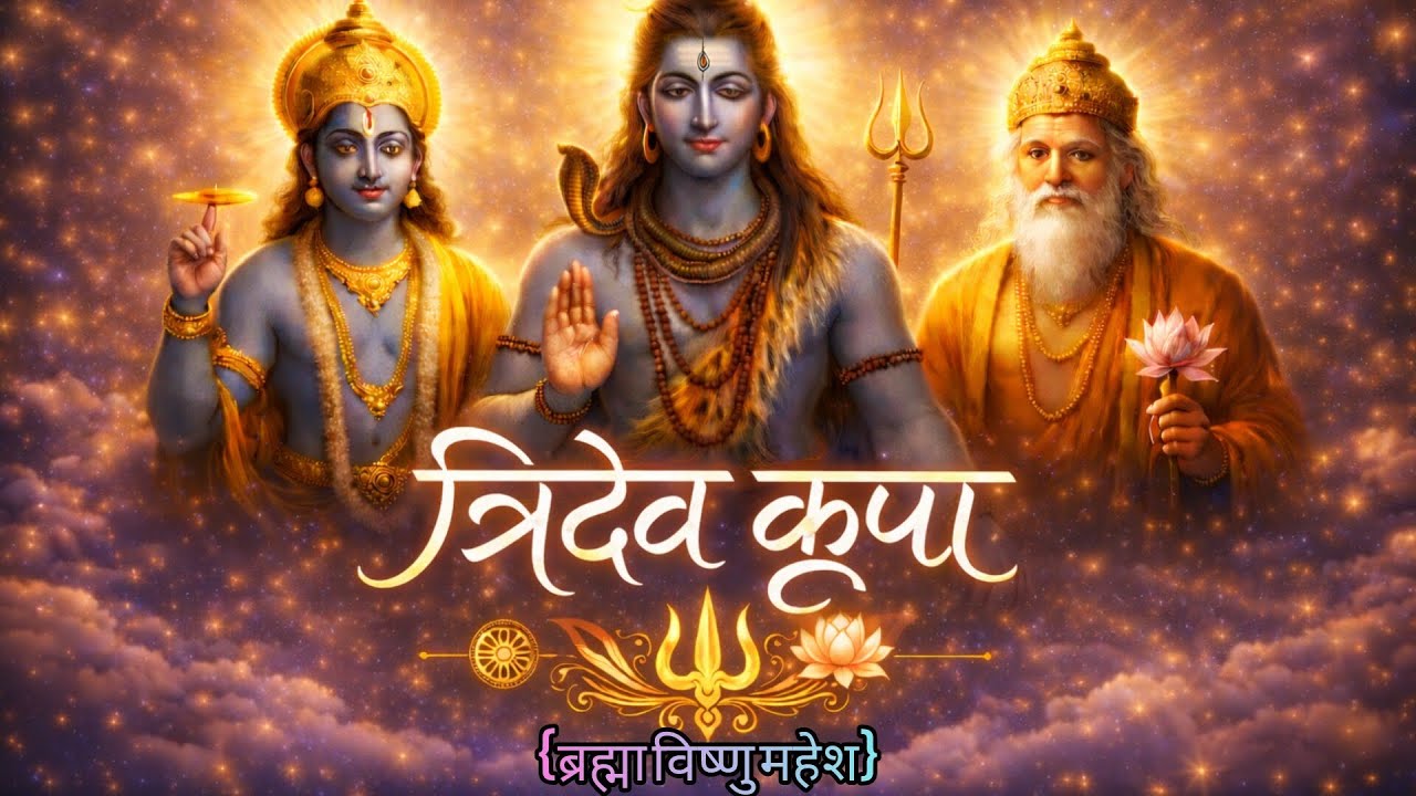 📿 त्रिदेव कृपा – ब्रह्मा विष्णु महेश की दिव्य महिमा सुख, शांति और समृद्धि वाला दिव्य भक्ति भजन 🙏