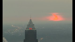 Celebrity View the partial solar eclipse over Cleveland Wealth