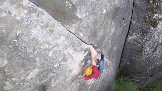 crack climbing Annot 2016