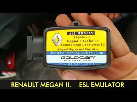 Renault steering Lock Emulator⏩⏩⏩MEGANE II ESL EMULATOR⏪⏪⏪