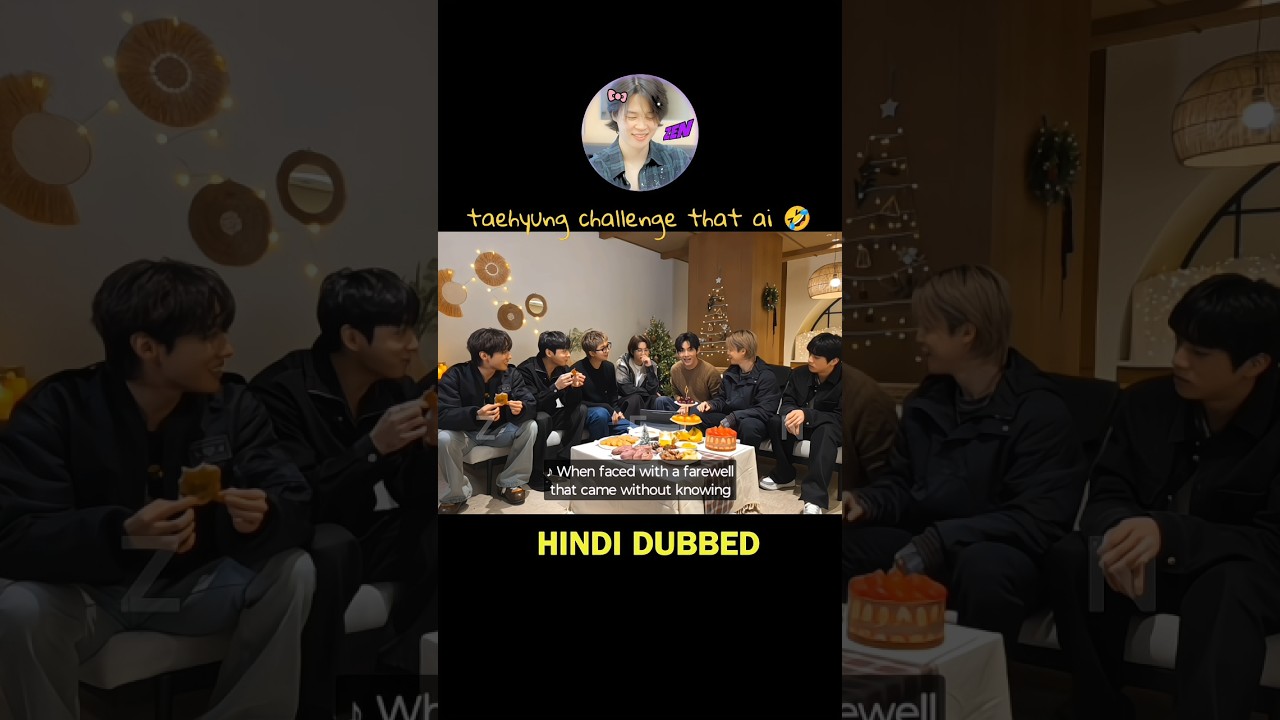 taehyung challenged 🤣 that ai  hindi dub 😭 