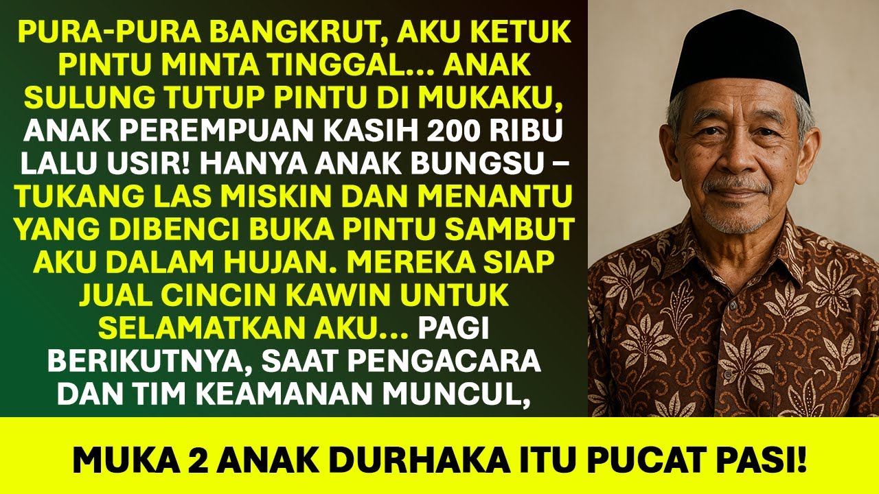 Aku Pura-pura Bangkrut dan Minta Kamar... Hanya Menantu yang Kubenci yang Membuka Pintu
