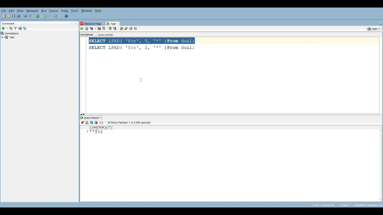 Just know How Lpad() Function Works in oracle