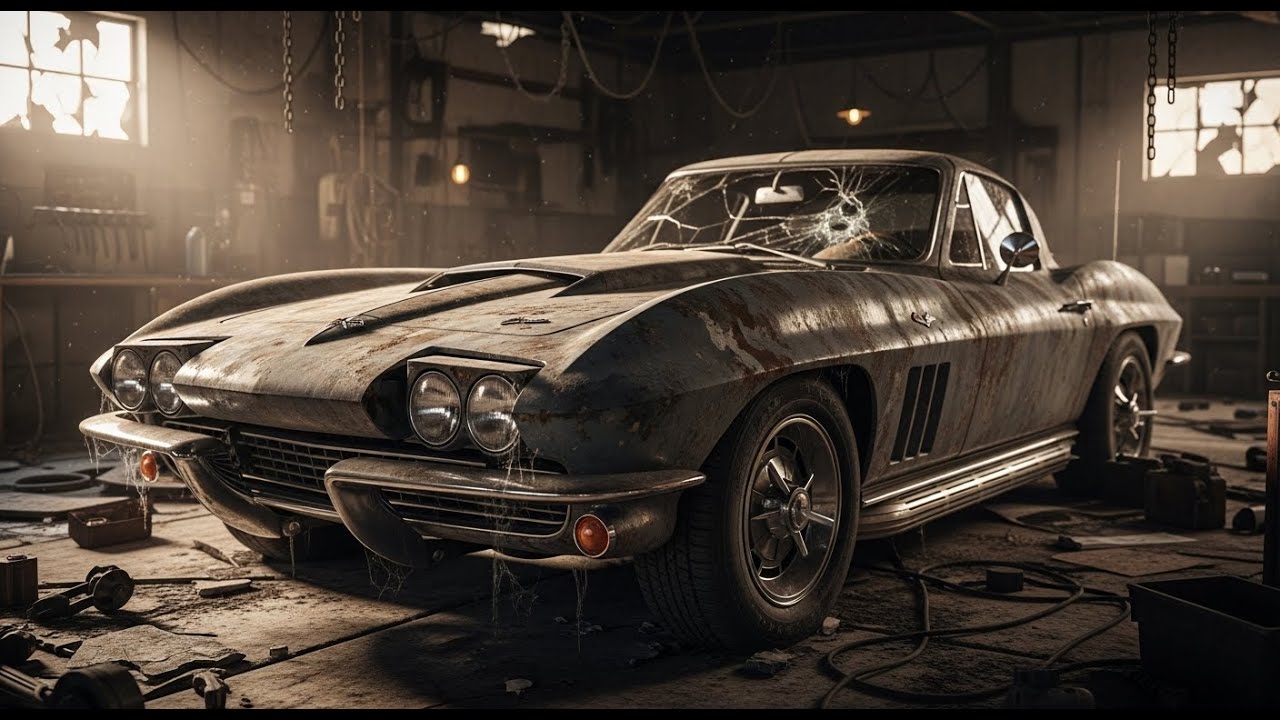ASMR Car Restoration  Rebuild of Chevrolet Corvette C2 1965 from Abandoned Condition to Looking New