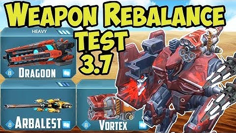 War Robots Test Server 3.7 NEW Weapon Rebalance - WR Gameplay