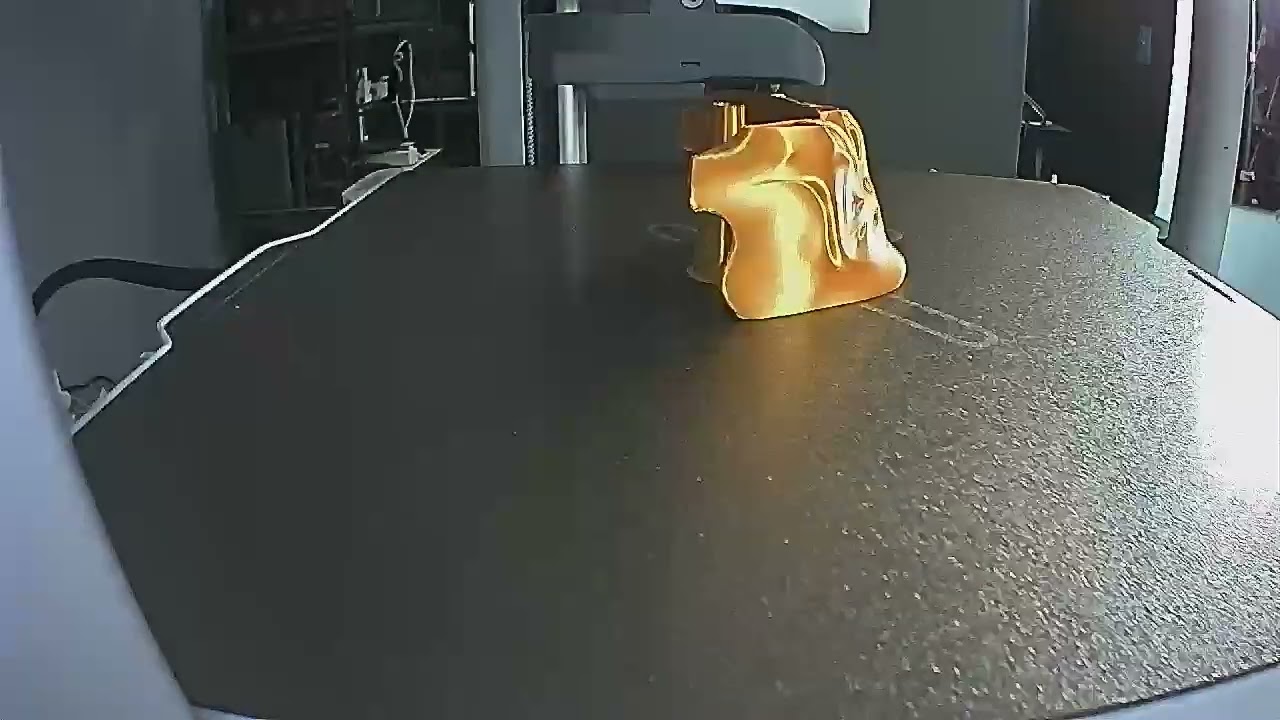 Creality SparkX i7 - TIMELAPSE Sample - Landu Silk Gold Pla Filament