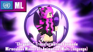 🦋MIRACULOUS: CHRYSALIS Transformation Fanmade 🦋 - Mine-imator Minecraft Animation (Multi Language)