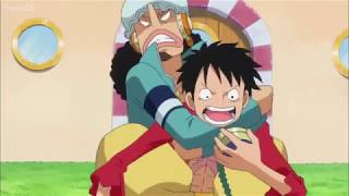 One Piece - Luffy talks to Doflamingo via Den Den Mushi