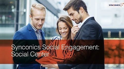 8/8 Synconics Social Engagement: Social Center | OdooERP | #Synconics