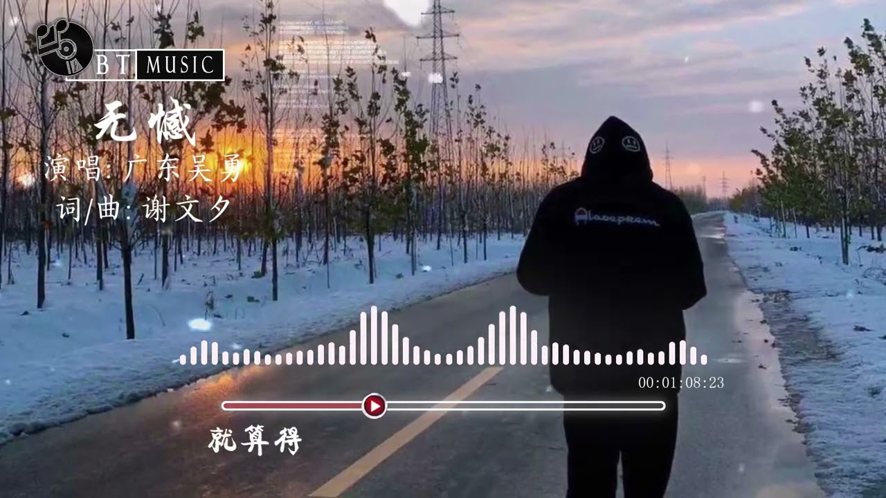 『无憾(粤)』广东吴勇【就算当天伤了心 , 我知我亦是无憾...】🎧🎼※{ 动态歌词 Lyrics }※❤️
