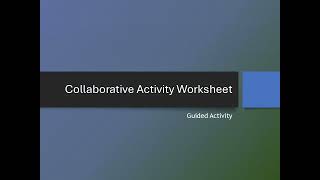 Collaborative Learning and Student Engagement