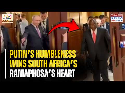 Putin's Humble Gesture Wins South Africa's Ramaphosa's Heart At BRICS, Watch Heartwarming Moment