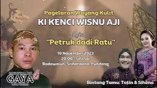 Pagelaran Wayang Kulit Lakon 'Petruk dadi Ratu' Dalang Ki Kenci Wisnu Aji di Kampung Bodowaluh