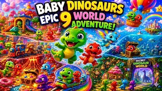 Baby Dinosaurs Epic Adventure 🌈 | Magical Candy World & Secret Dinosaur Land!