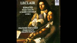 Leclair: Sonate pour violon, livre I no. III en si bémol majeur