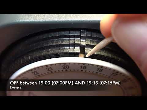 How to use a 24 hours mechanical electric timer switch