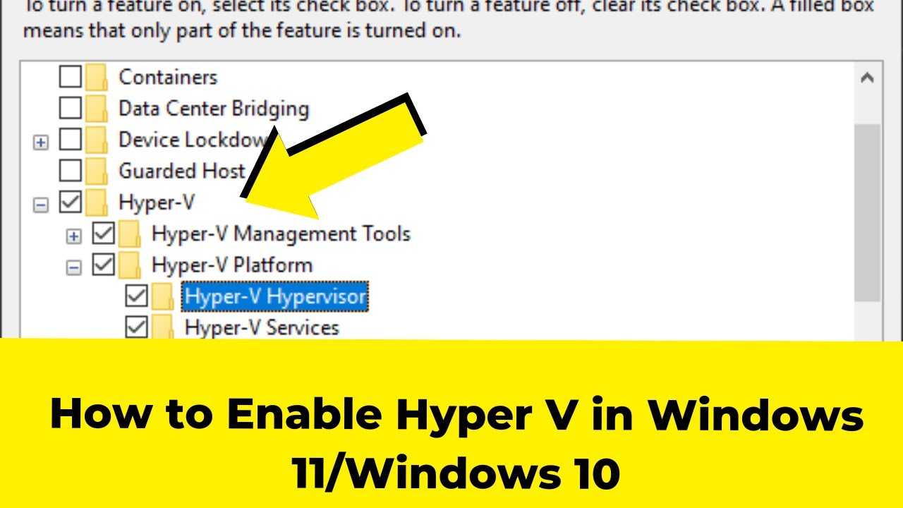 How to Enable Hyper V in Windows 11/Windows 10 - YouTube