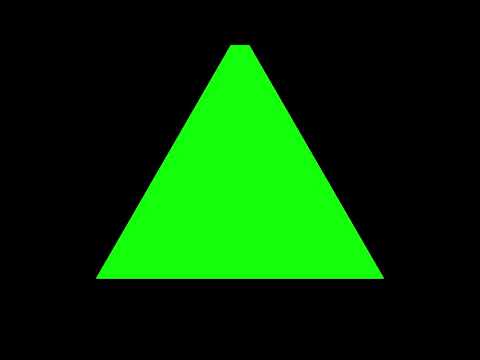 Green Triangle Black Background Up To Down